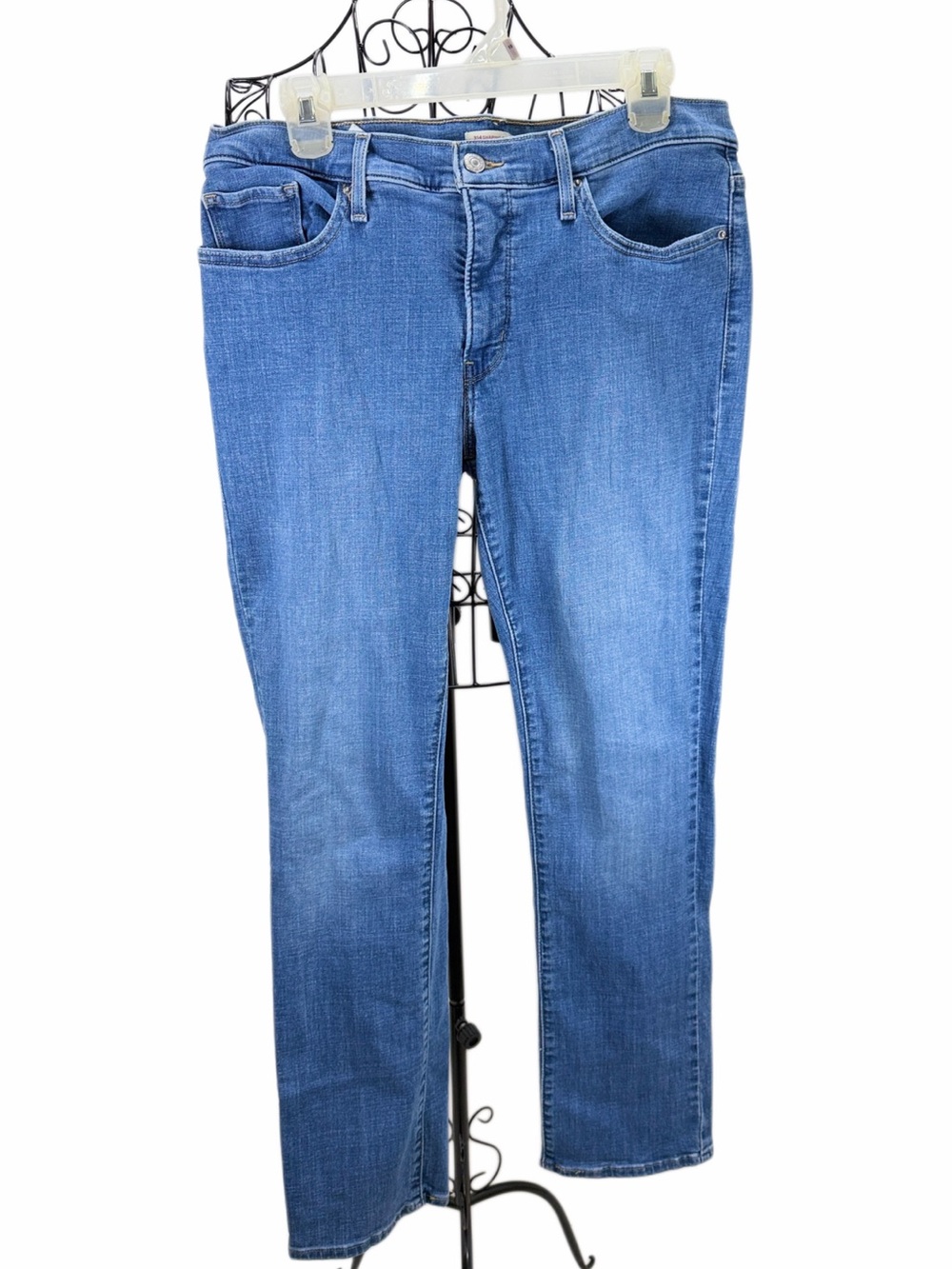 Levi’s 314 Shaping Straight Jeans Women’s 32 Blue Stretch Denim